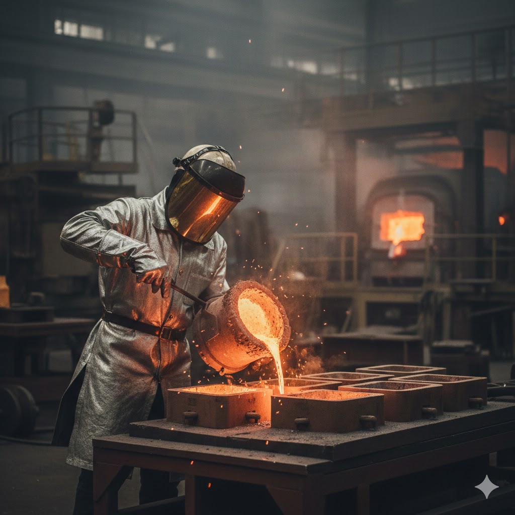 Safe Pouring of Molten Metal